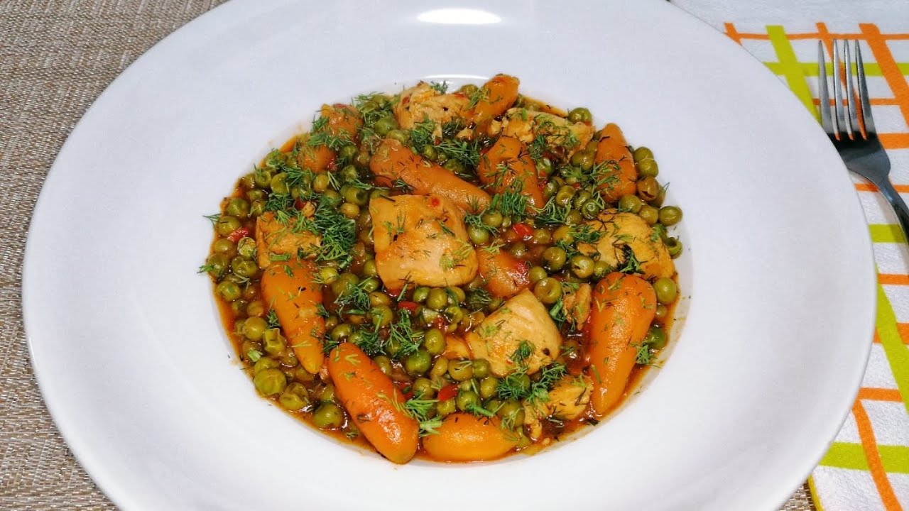 Mazare cu piept de pui | Peas And Chicken Stew