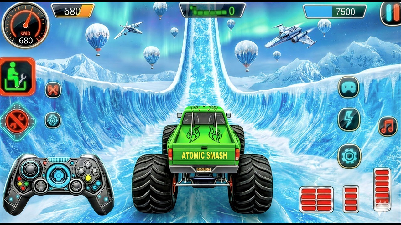 🔥Monster Truck GOES GRAZY🚨💥Extreme Stunts & Mega Ramp Racing🎮