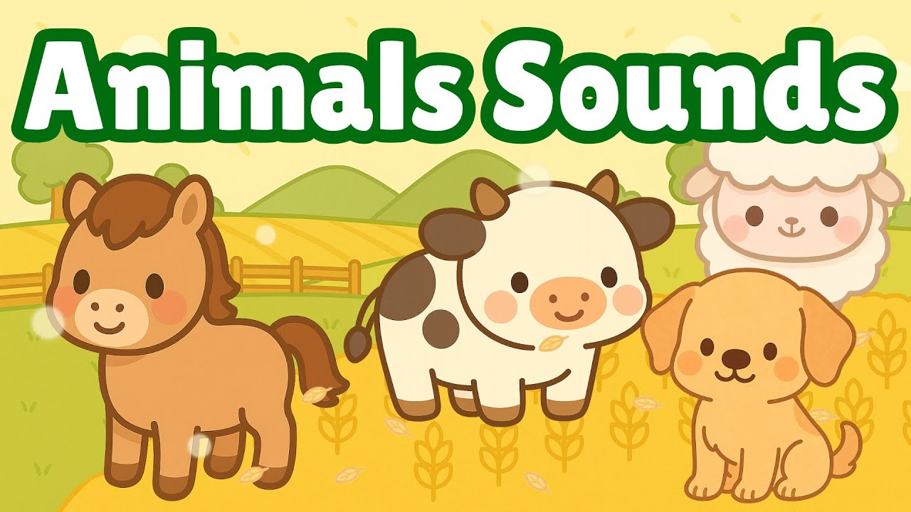 Learn Animal Sounds! 🐮🐶🐱 Gentle Learning for Kids | Little Mochi Co