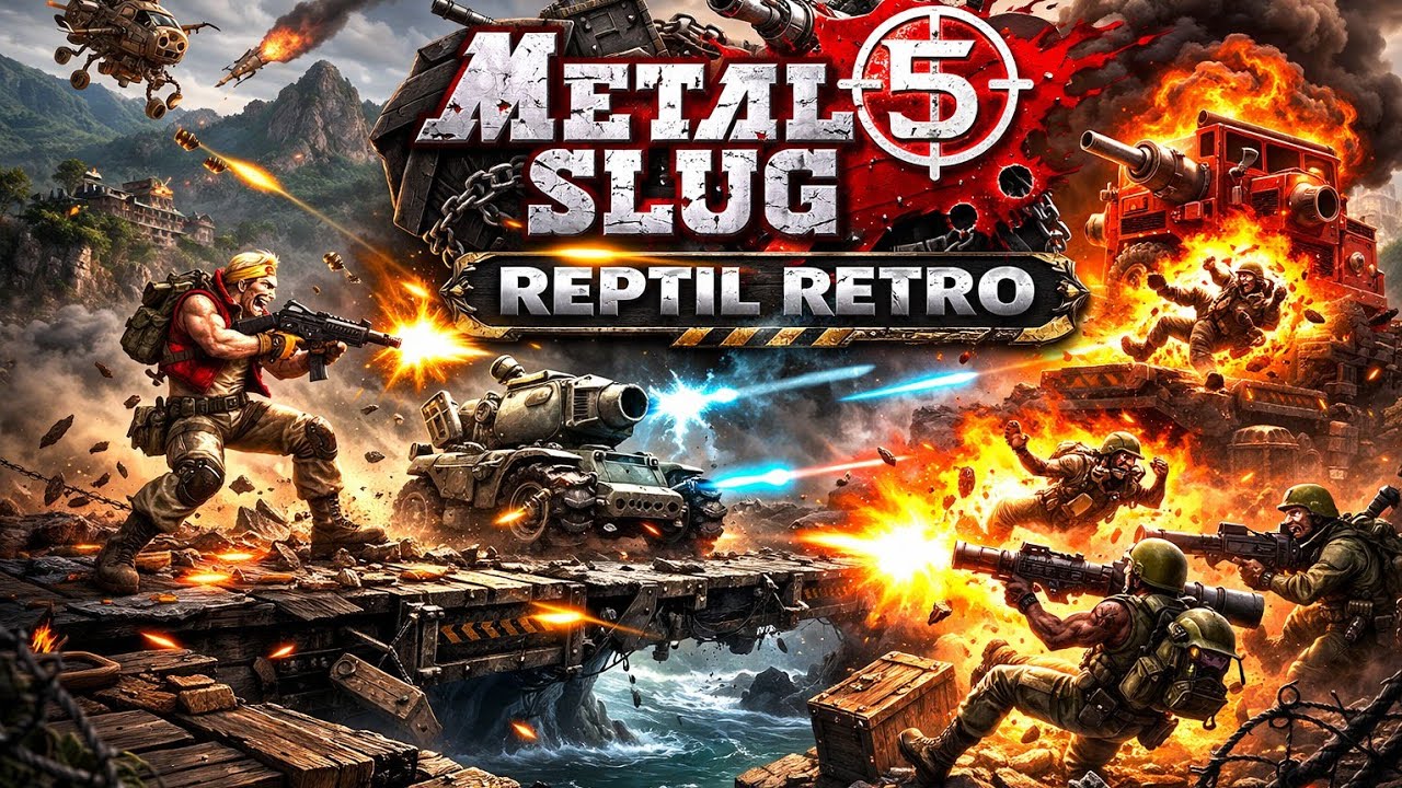 🛸💀 Metal Slug 5 – ONLINE COOPERATIVO | Reptil Retro 🤯🔥 // K9dan3