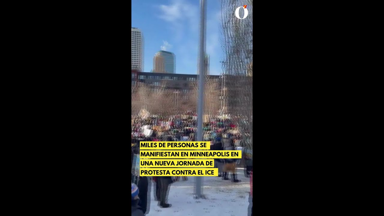 🚨 Miles de personas se manifiestan en Minneapolis en una nueva jornada de protesta contra el ICE