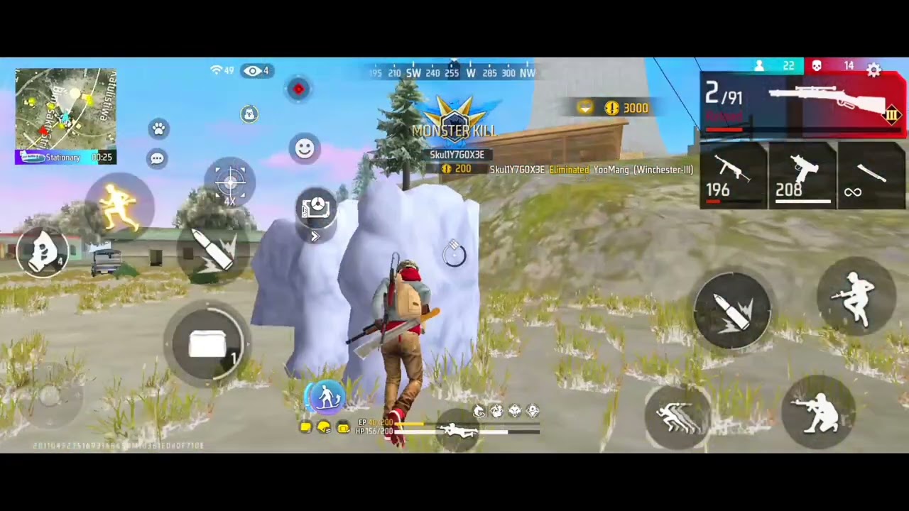 FREE FIRE BATTLE ROYAL 24 KILL - ANDROID GAMEPLAY 🎮