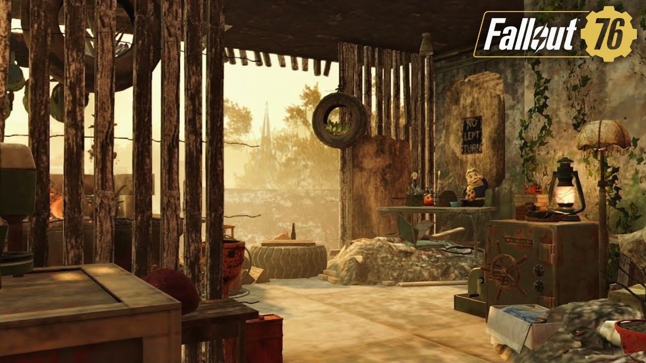 Immersive Destroyed Brutalist CAMP Build + Tutorial in Fallout 76 🖤