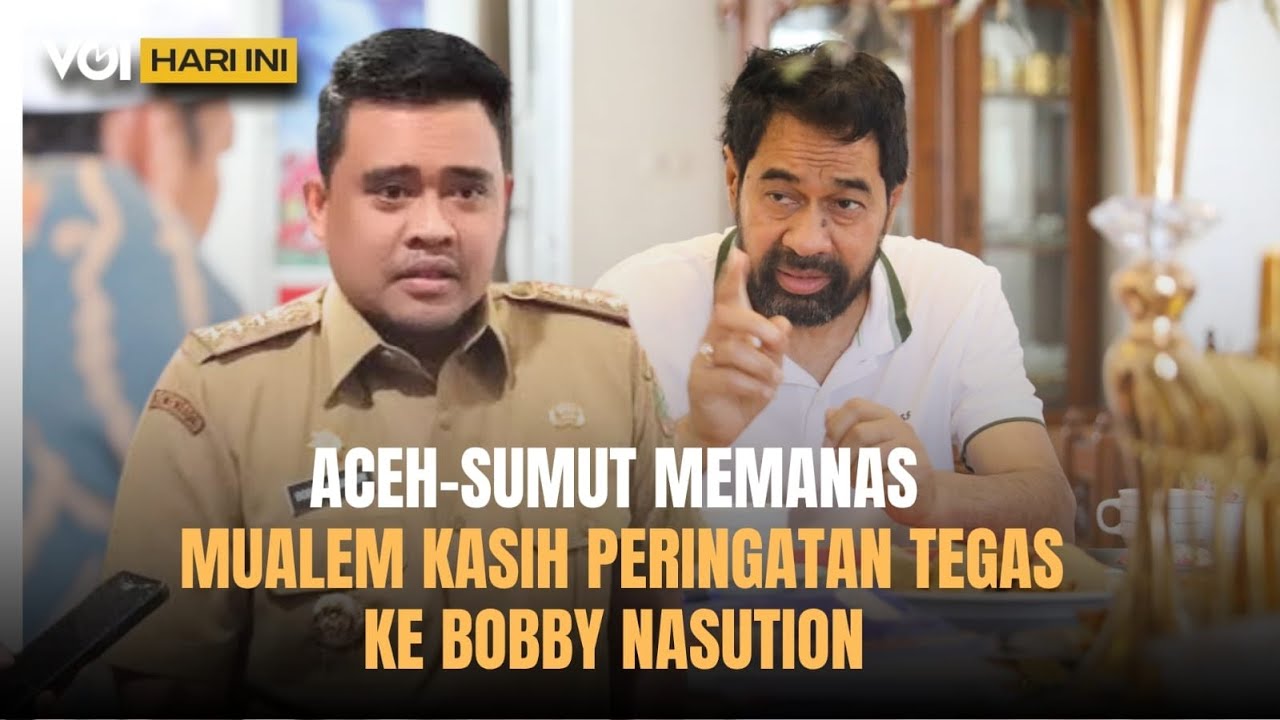 VOI Hari Ini: Aceh-Sumut Memanas, Pelat Kendaraan Jadi Rebutan Pajak. Mualem Peringatkan Bobby