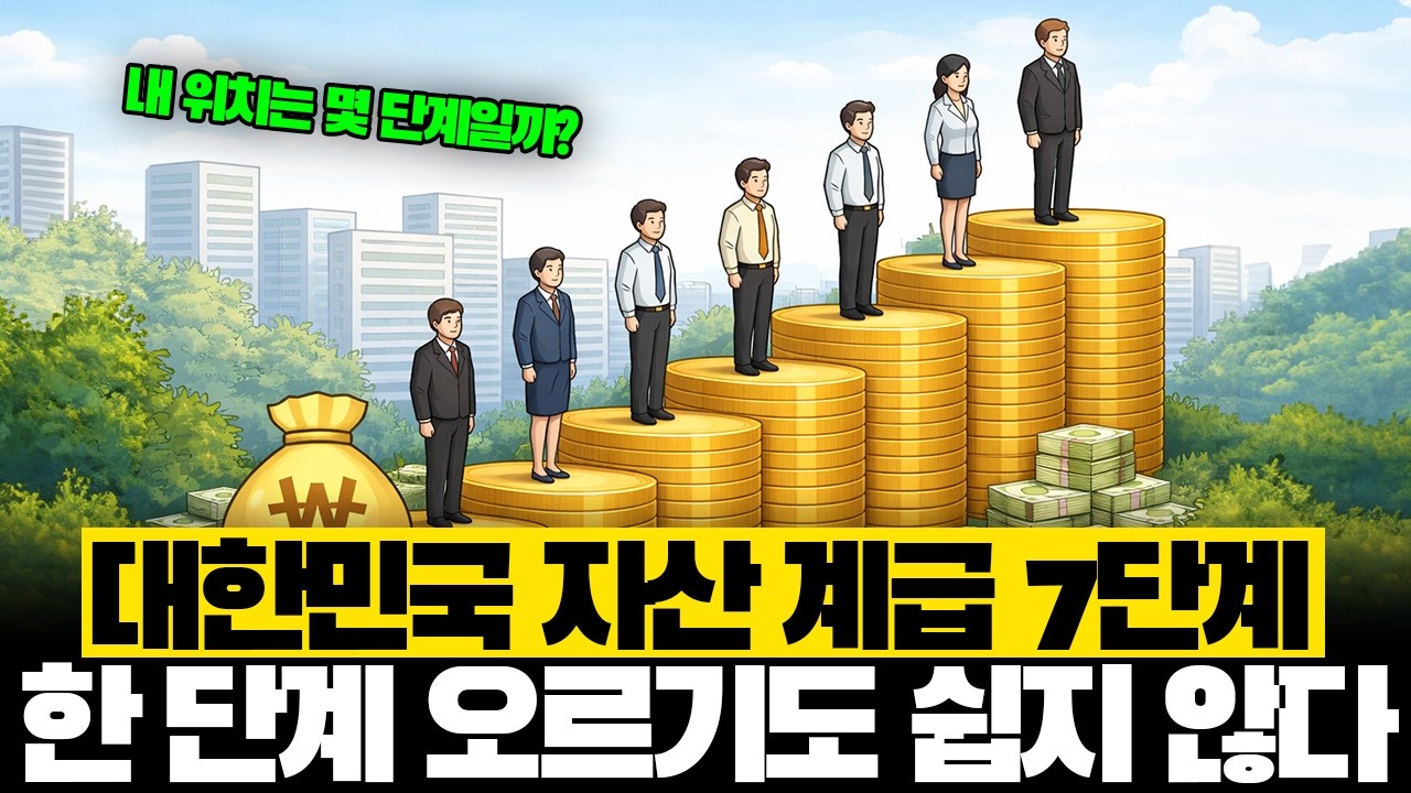 순자산 1억이면 한국에서 상위 몇 %일까? 자산 7계급 충격 공개