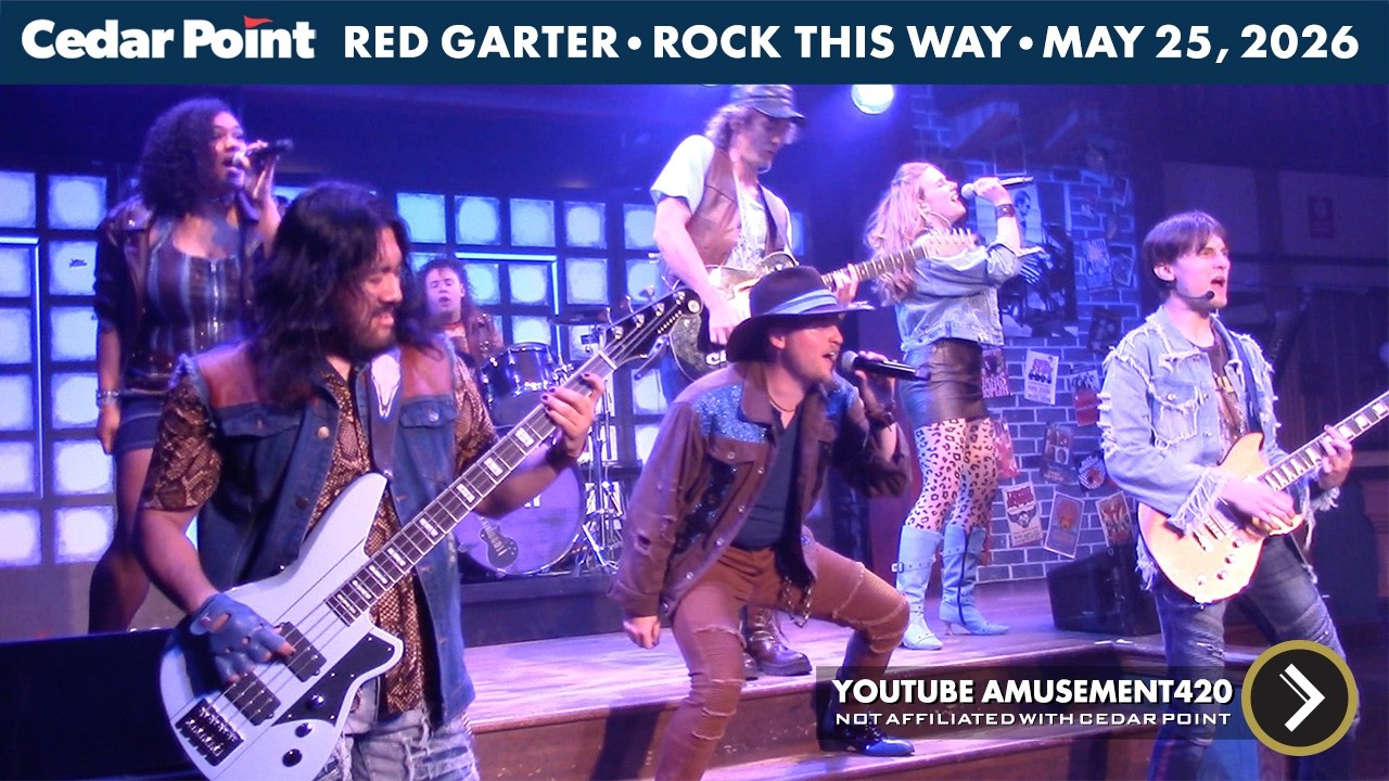 ROCK THIS WAY UP-CLOSE! Red Garter Saloon Cedar Point 2026 @amusement420