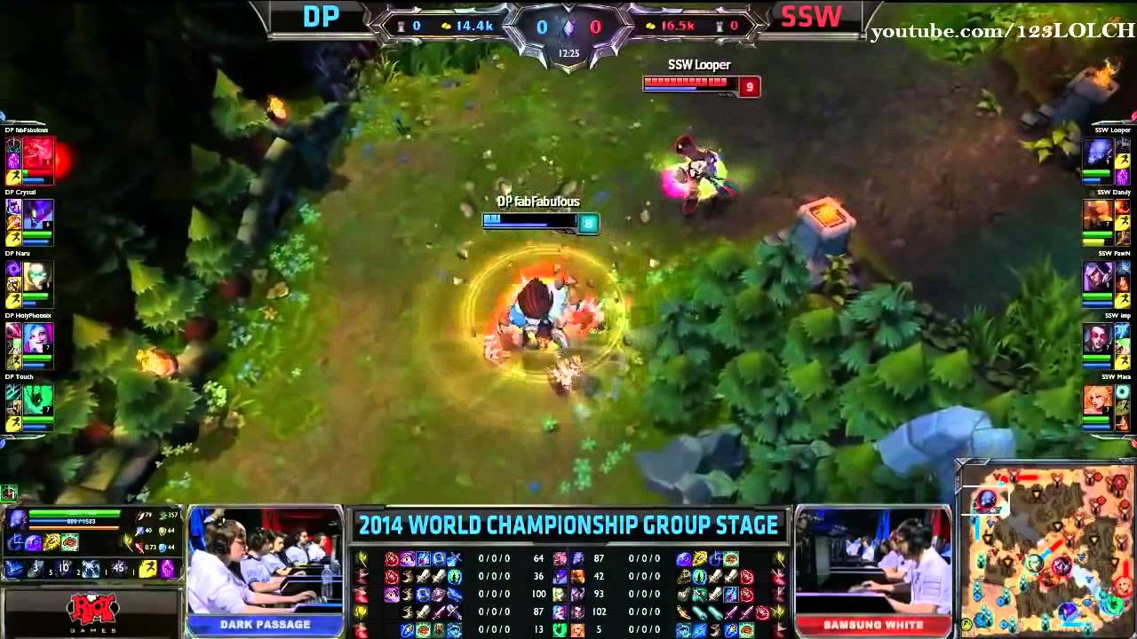 DP vs SSW - Dark Passage vs Samsung White - LoL World Championship 2014 - Game 4 Day 2