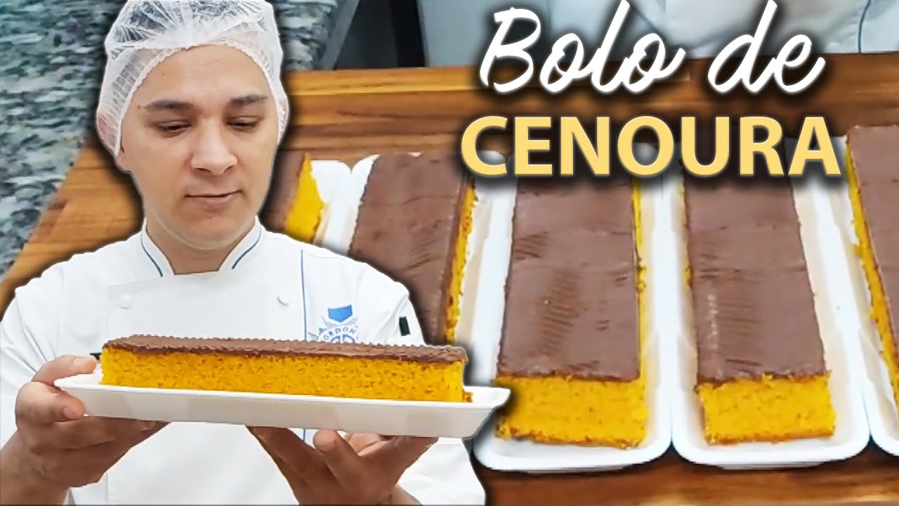 BOLO DE CENOURA - Muito Fácil de Fazer | Chef Marcos Aurélio
