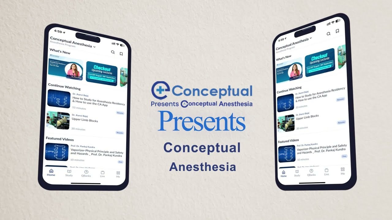 Conceptual Anesthesia For Anesthesia Residents | Online Learning Platform |