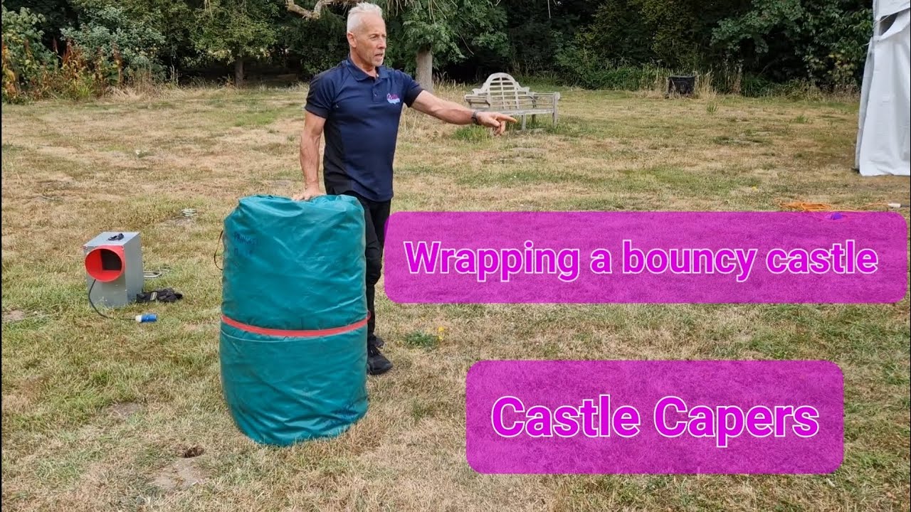 Wrapping up a bouncy Castle - Castle Capers - How to Video