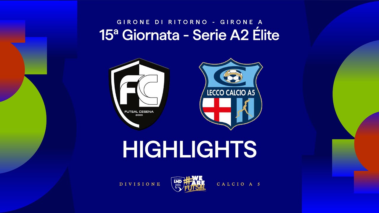 Futsal Cesena-Lecco 1-5 | Gol e HL | 15ª giornata | Serie A2 Élite 2025/26 - A