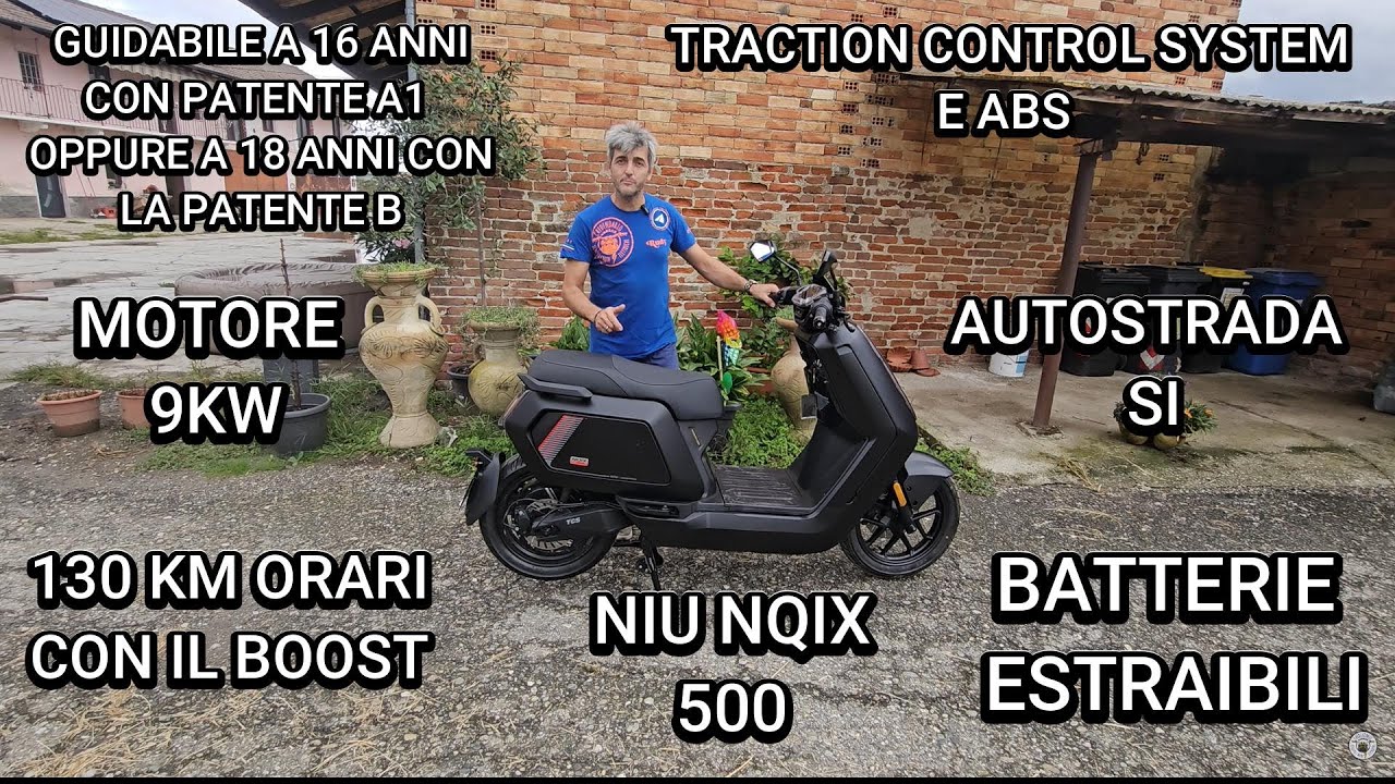 130 km/h e 9000W: Lo Scooter Elettrico che UCCIDE il Benzina! ⚡️ NIU NQiX 500 Test 1/3