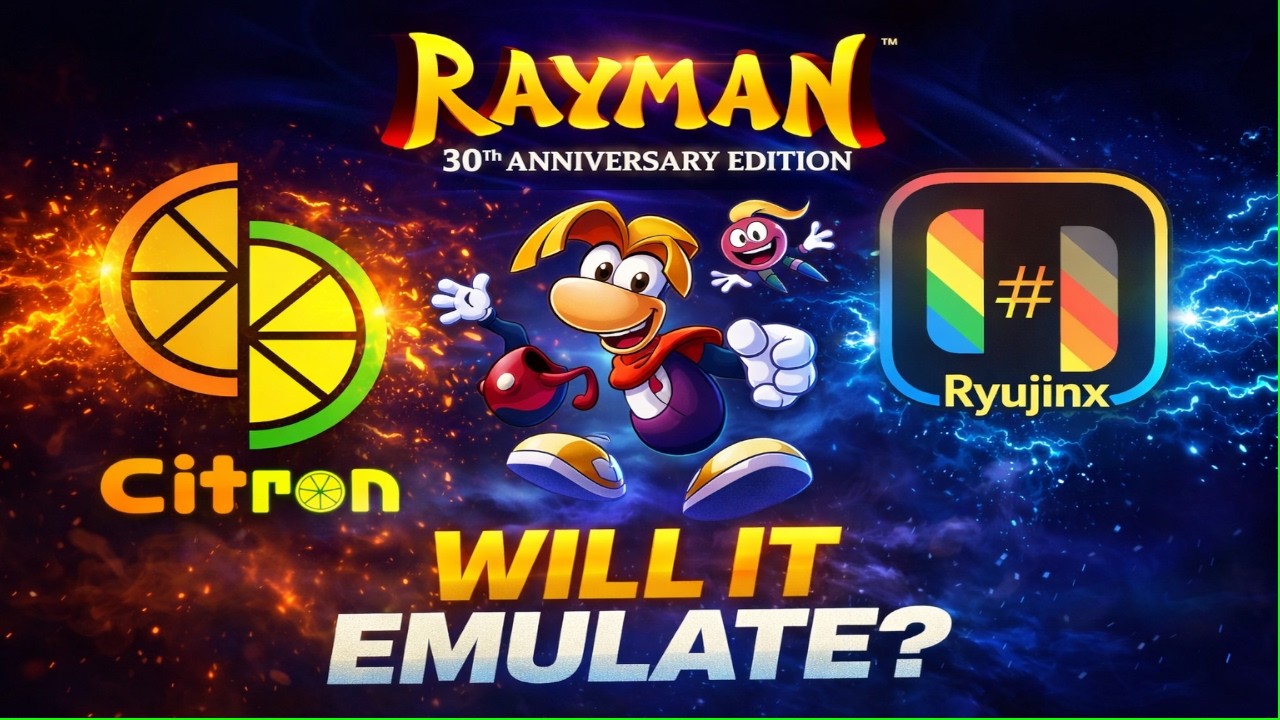 Rayman 30th Anniversary PC Test | Will It Emulate? Citron vs Ryujinx