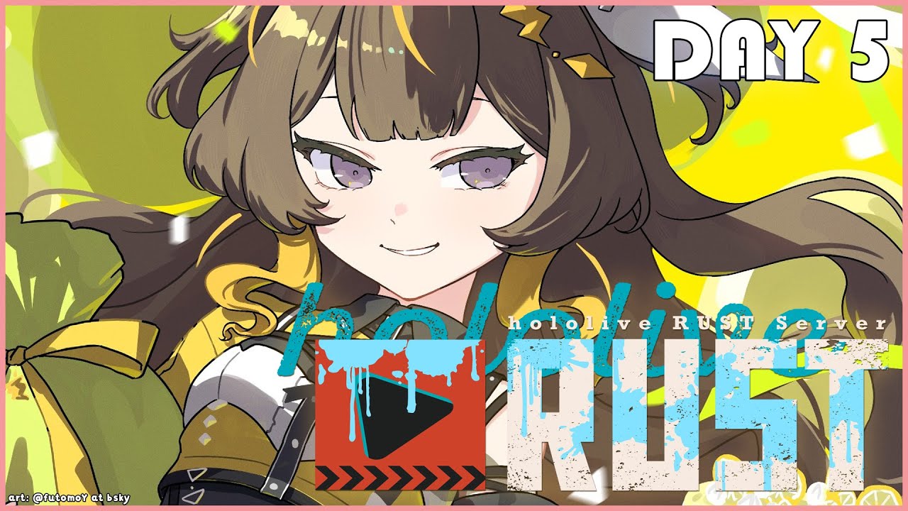 【RUST #holoRUST】Maybe We Raid NPCs Today? - DAY 5【hololive ID 2nd Generation | Anya Melfissa】