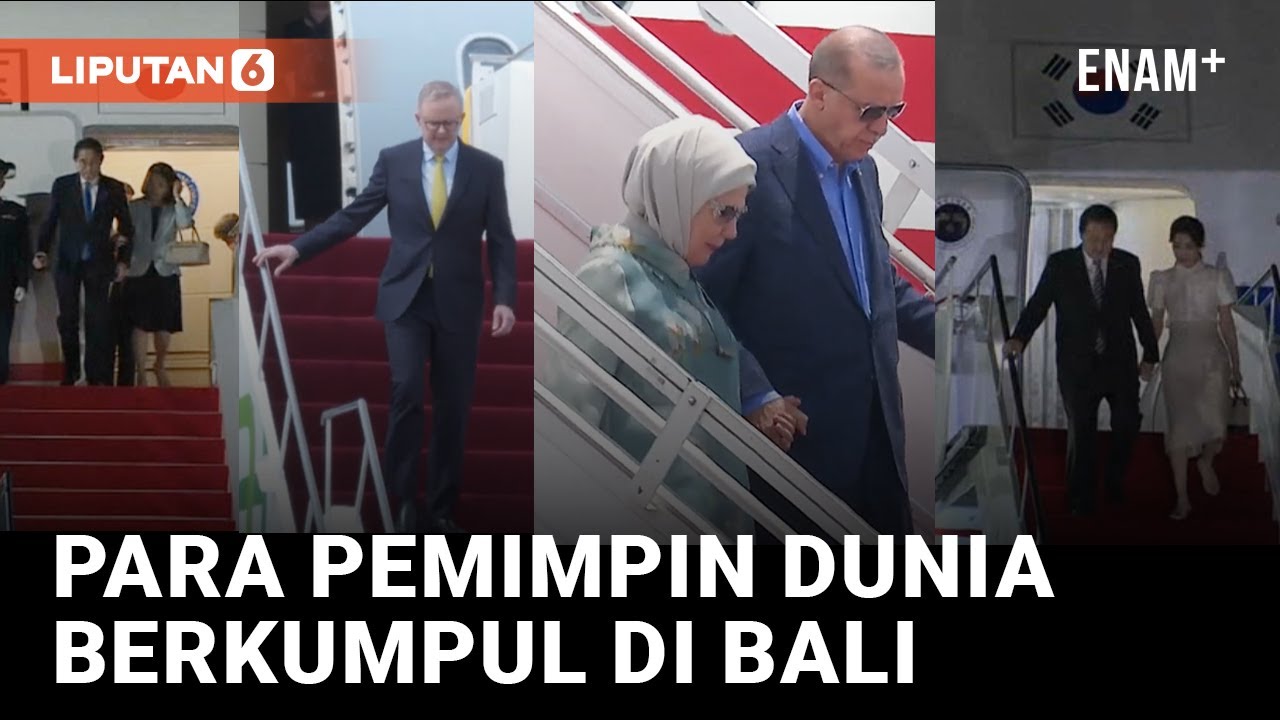 Momen Pemimpin Dunia Tiba di Bali untuk Hadiri KTT G20 | Liputan6