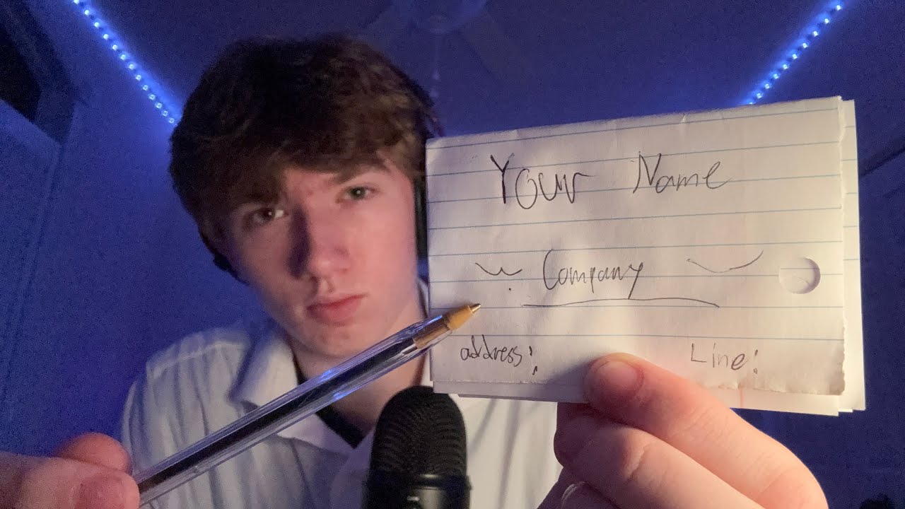 ASMR I make your business cards 🫰💵