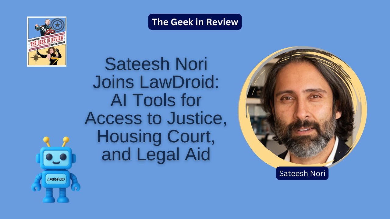 Sateesh Nori Joins LawDroid: AI Tools for Access to Justice, Housing Court, and Legal Aid