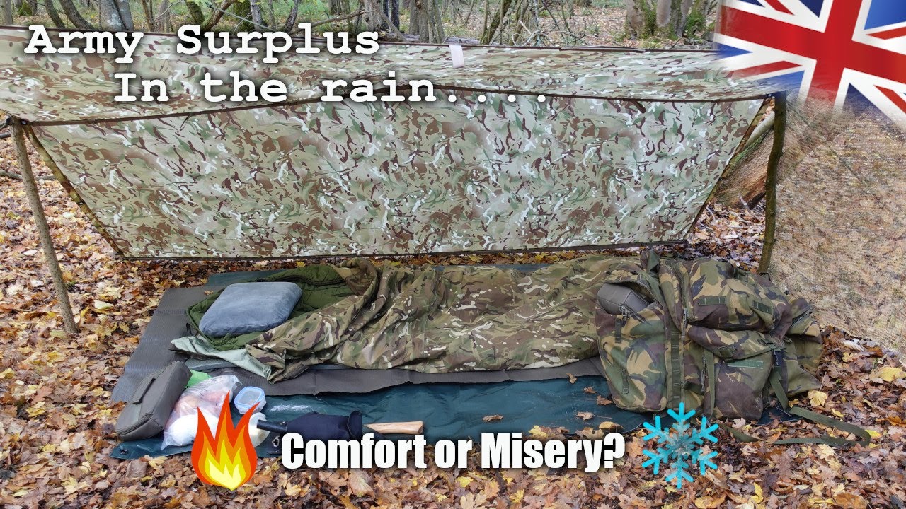 Can You Survive Comfortably In The Rain With Army Surplus Gear? (I Tried It!)