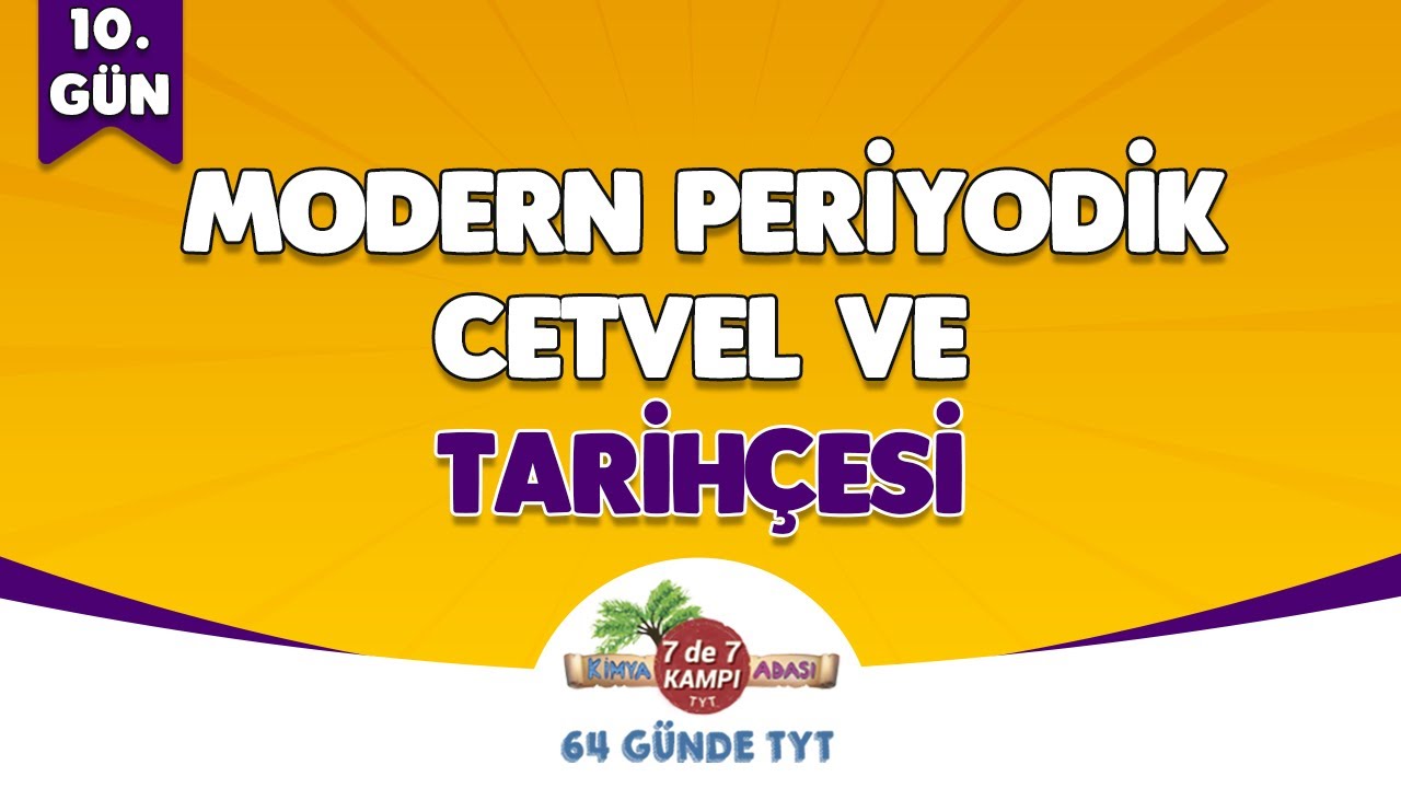 📌 10. GÜN | Modern Periyodik Cetvel ve Tarihçesi 🤓 Kimya Adası #TYTKimya