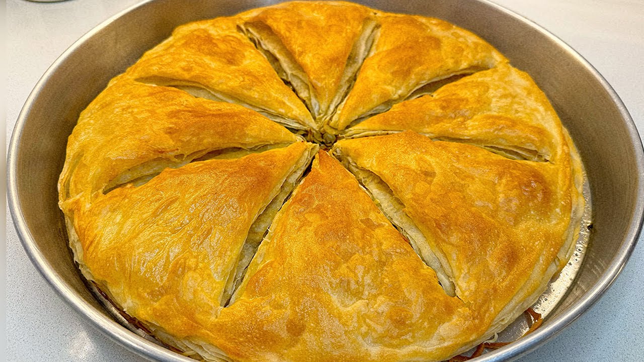 ❗️BU BÖREĞİN YAPIMINA HERKES HAYRAN KALDI❗️OKLAVASIZ KOLAY ÇITIR ÇITIR EL AÇMASI  BÖREK TARİFİ✔️..