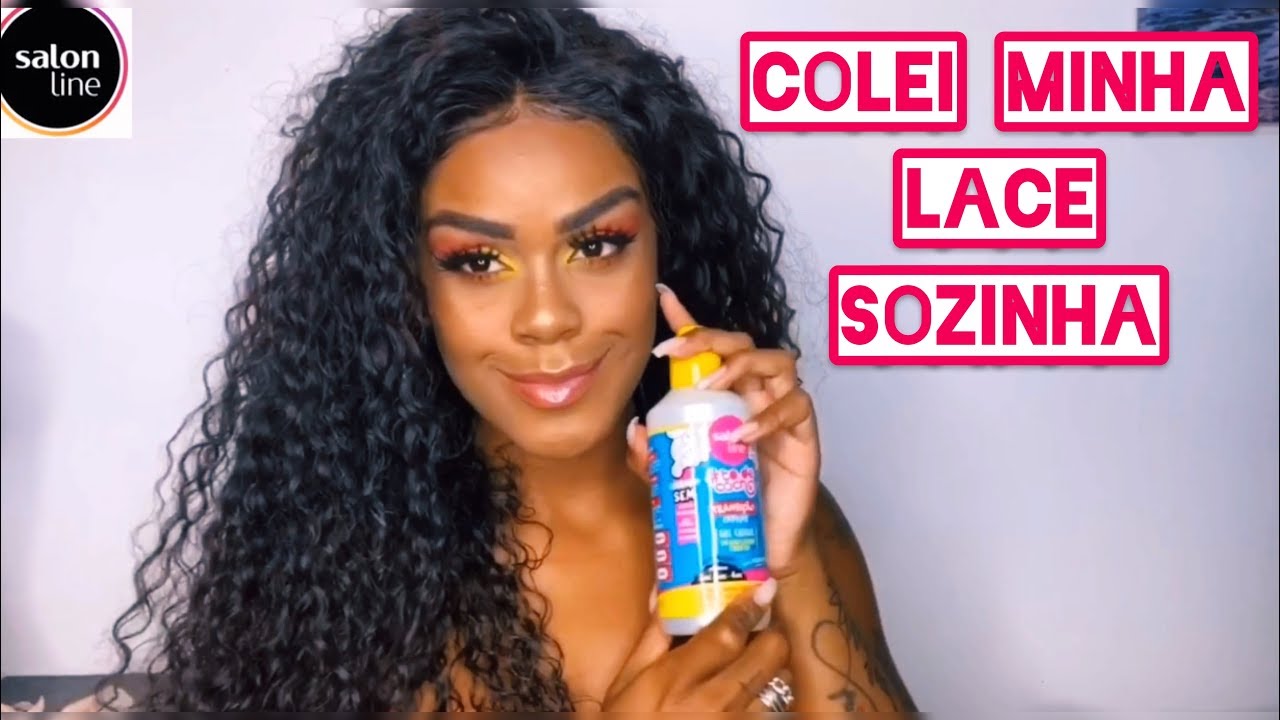COLEI MINHA LACE SOZINHA E OLHA NO QUE DEU
