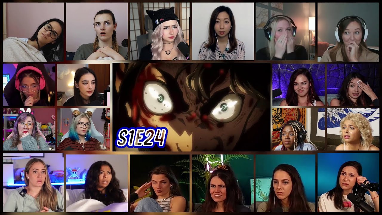 Attack on Titan Season 1 Episode 24 Girls Reaction Mashup |  進撃の巨人