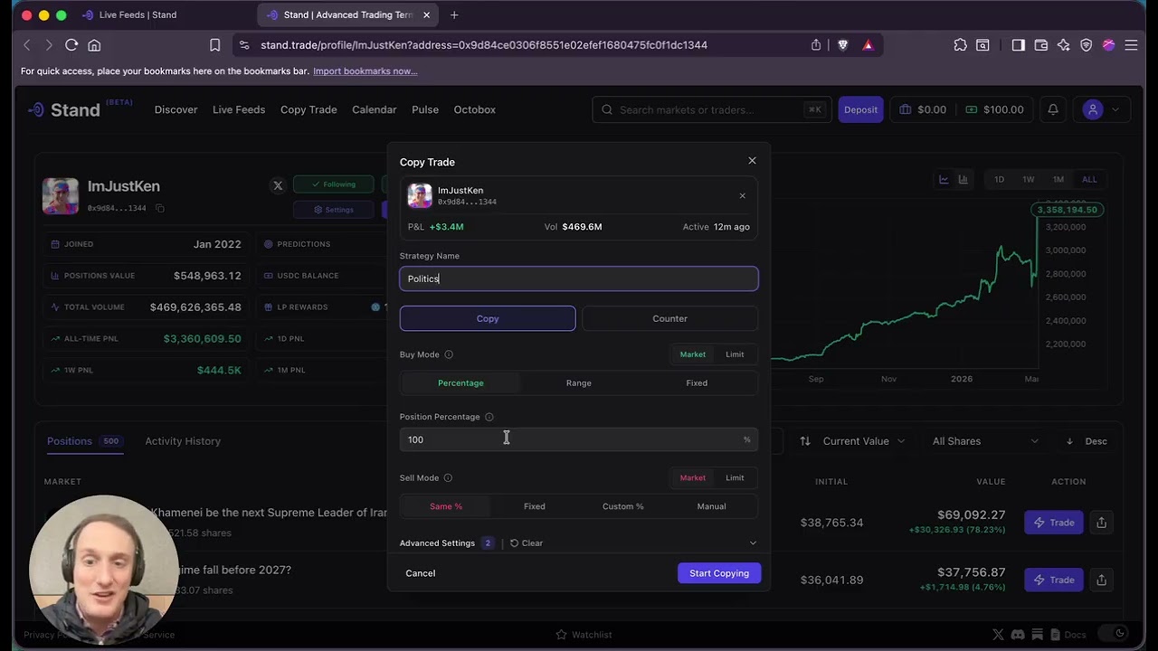 How To Copy Trade Prediction Markets on Stand