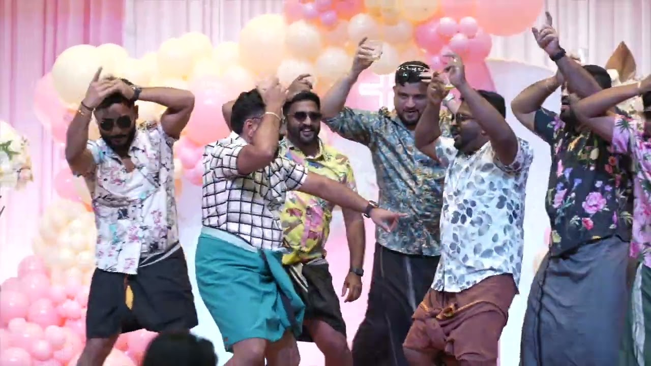 Friends dance for Evelin's Baptism