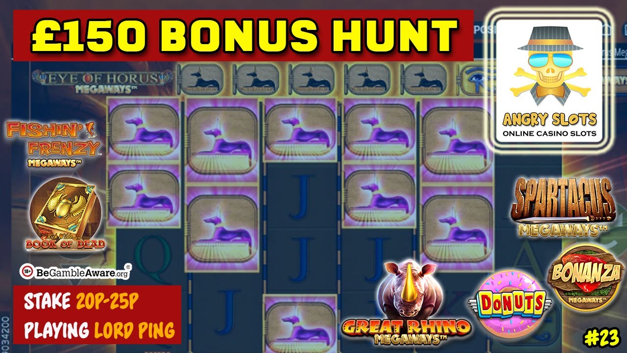 Low Stake &pound;150 Bonus Hunt. Some great slots, many Megaways. As always, seeking the big win...