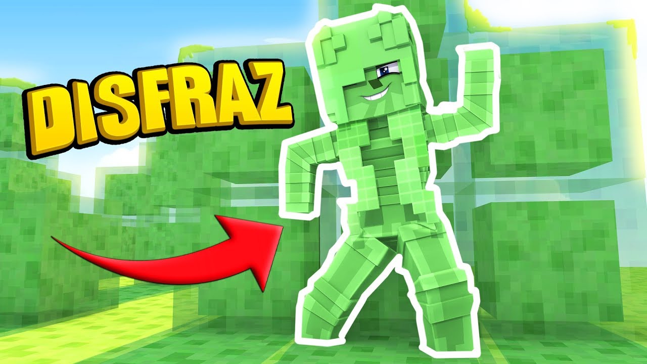 ME DISFRAZO DE SLIME ~ MINECRAFT (ESCONDITE)💚