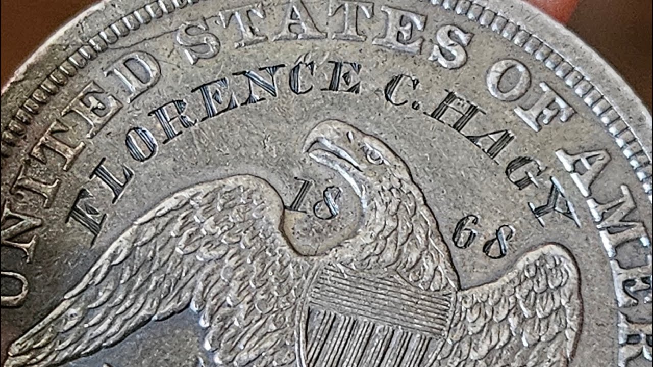 Seated Liberty Silver Dollar &ndash; Civil War &ndash; Love Token