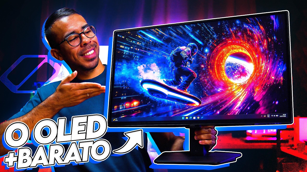 O MONITOR OLED MAIS BARATO do BRASIL! Samsung Odyssey G5