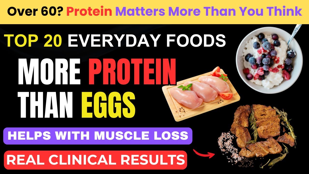 Over 60? THESE 20 Foods Have MORE Protein Than Eggs | Senior Health