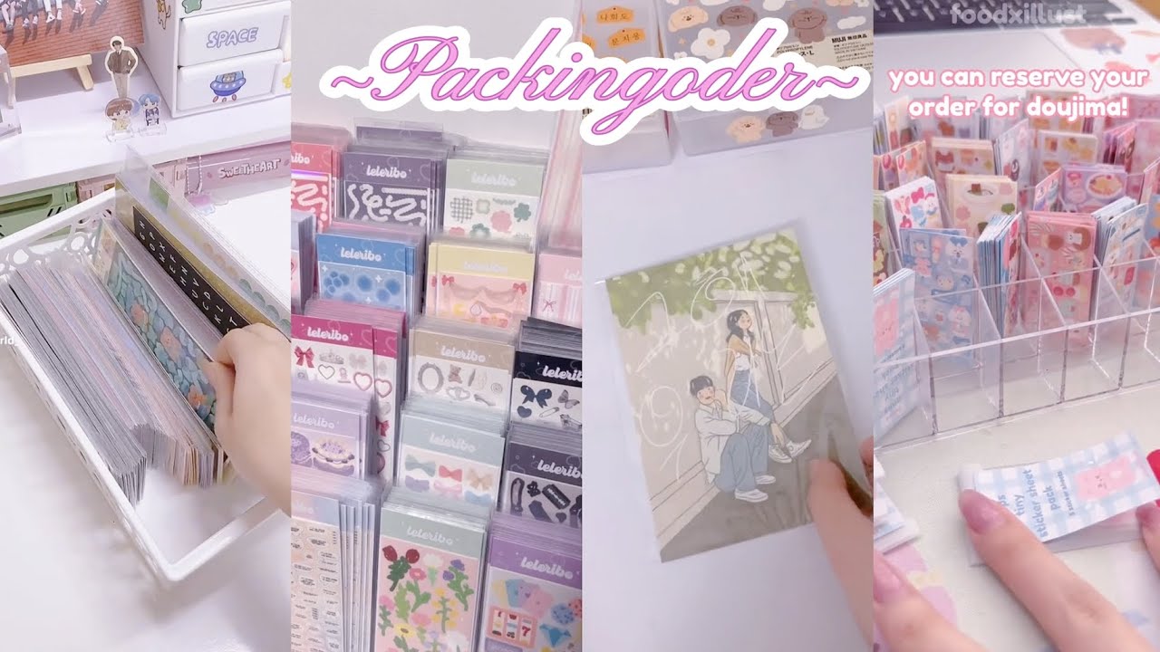 • tổng hợp các video về đóng gói stickers [pt2] siu xinhh💕💌•(⁠ ⁠◜⁠‿⁠◝⁠ ⁠)⁠♡(⁠｡⁠♡⁠‿⁠♡⁠｡⁠)
