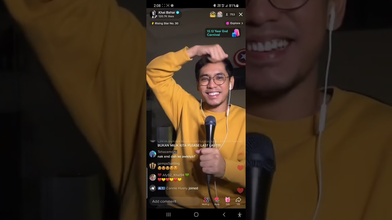 Khai Bahar - Seribu Kemanisan (Siti Nurhaliza) Tiktok LIVE 11/12/2022