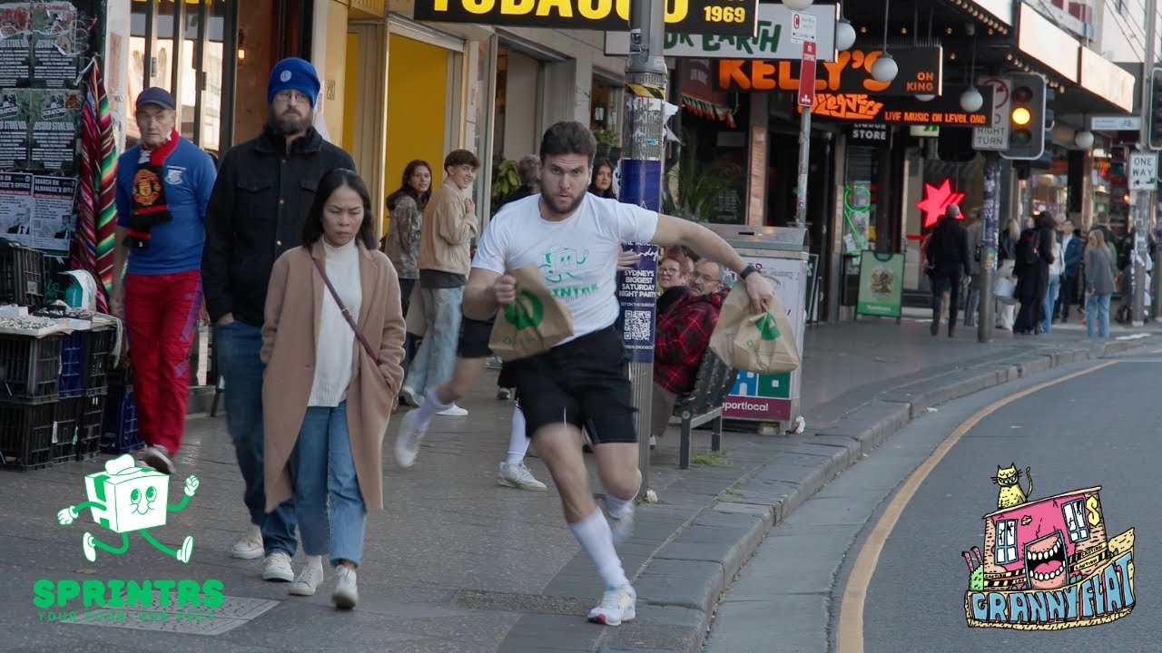 If food was delivered by fast runners instead of drivers
