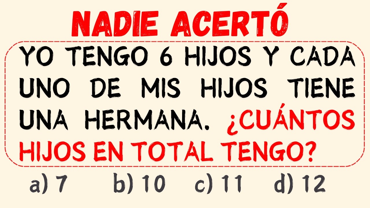 🔥5 DESAFIOS PARA TU CEREBRO | NIVEL 2