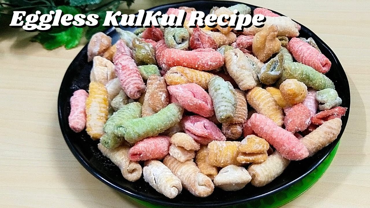Рецепт кулкула без яиц | Пошаговый рецепт хрустящего кулкула на Рождество | Кал Калс | Жареное пе...