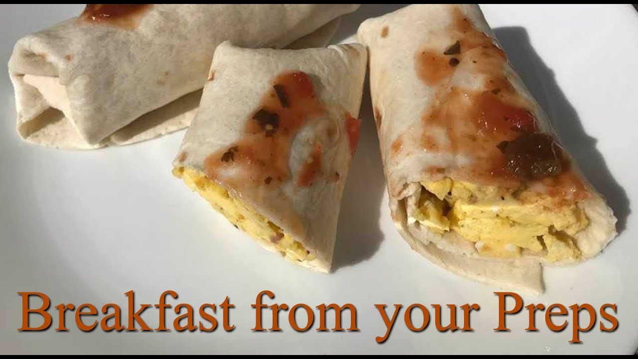 Breakfast Burritos from the Pantry ~ Cooking from your Preps