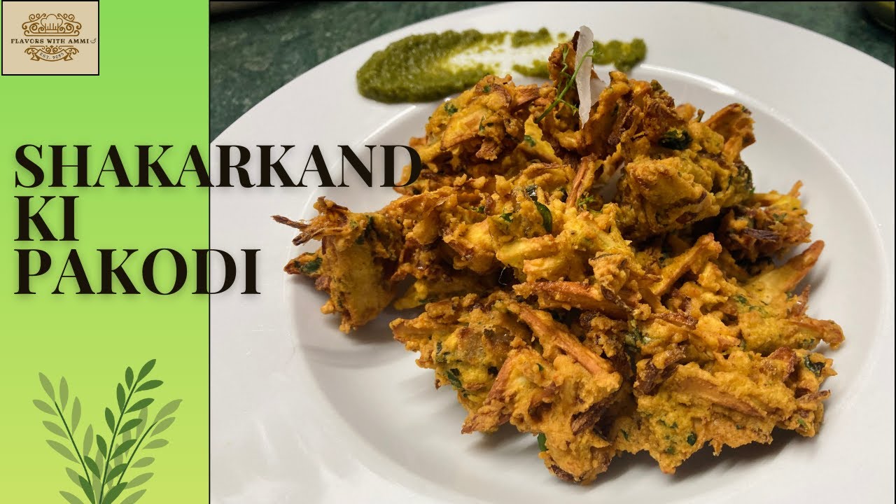 SHAKARKAND KI PAKODI: Crispy Sweet Potato Fritters Recipe!🍠