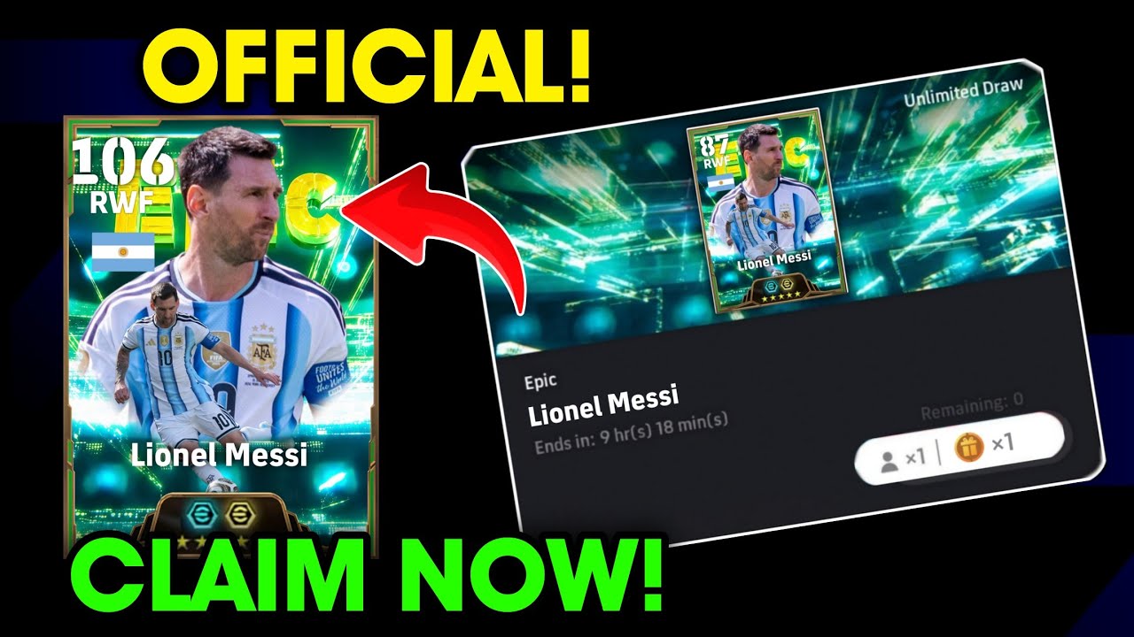 Последняя карта GOAT! 🐐 БЕСПЛАТНЫЙ эпический официальный прощальный набор Lionel Messi от Konami!