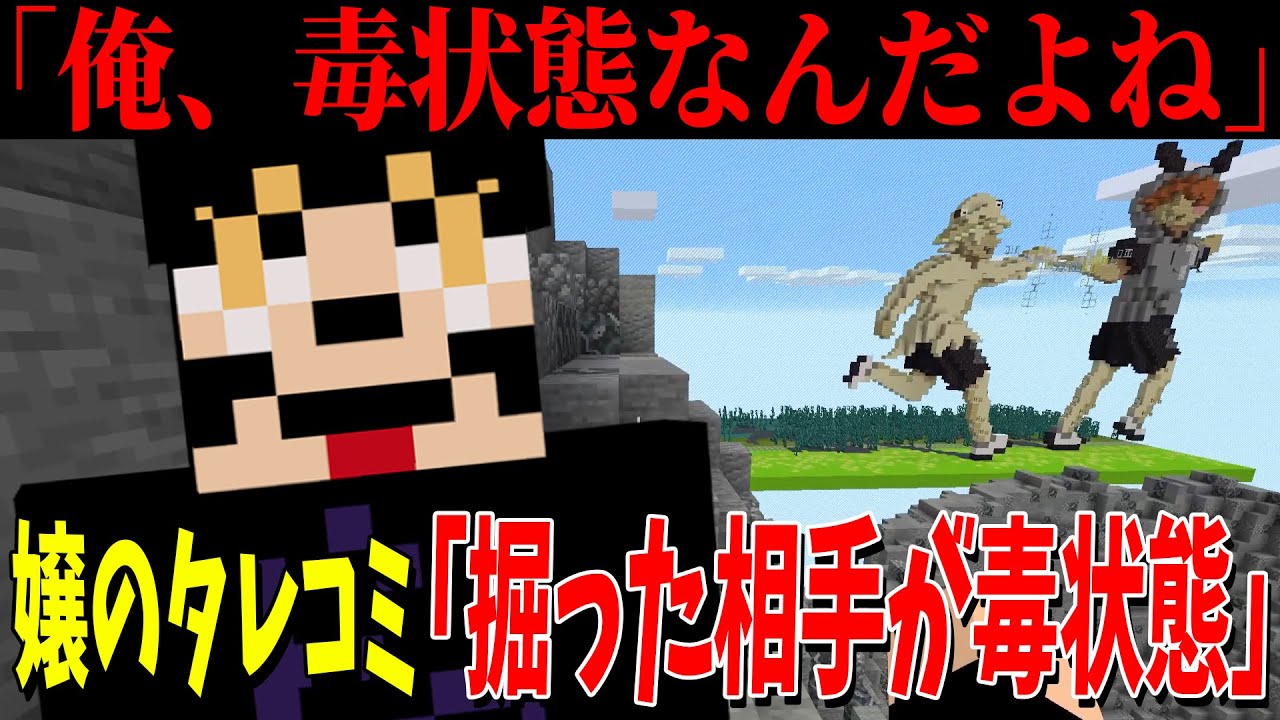 とある嬢から「掘った相手が毒状態でした」とタレコミがきた  - マインクラフト