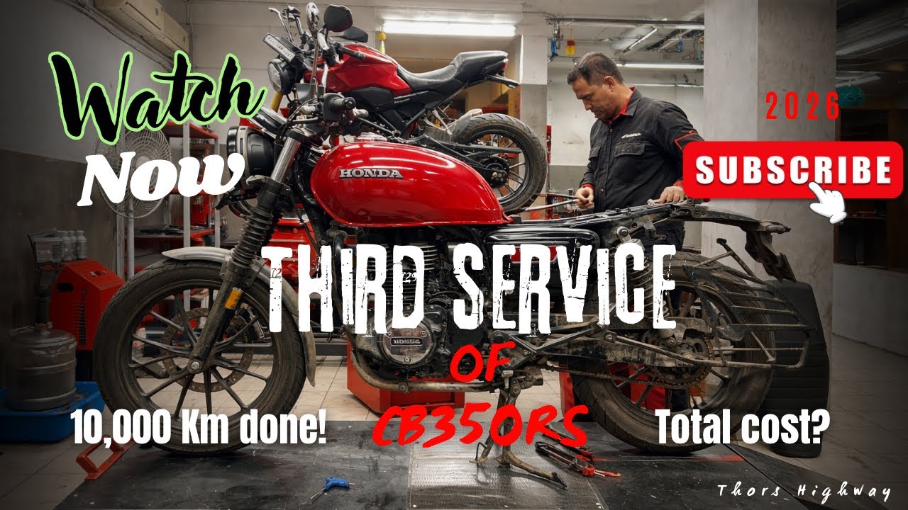 Honda CB350RS 3rd Service 😱 | 10,000 Km Done! | Total Cost? | Detailed Review |