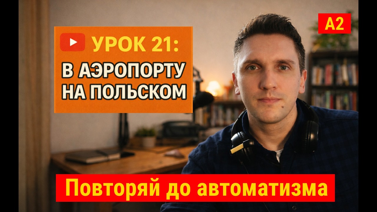 🇵🇱 Аэропорт и перелёт ✈️ 30 полезных фраз с переводом | Урок 21