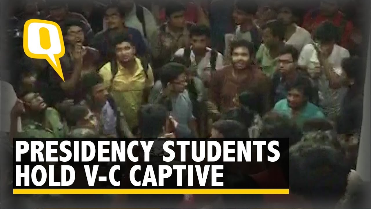 Presidency University Students Gherao V-C after Police Assault