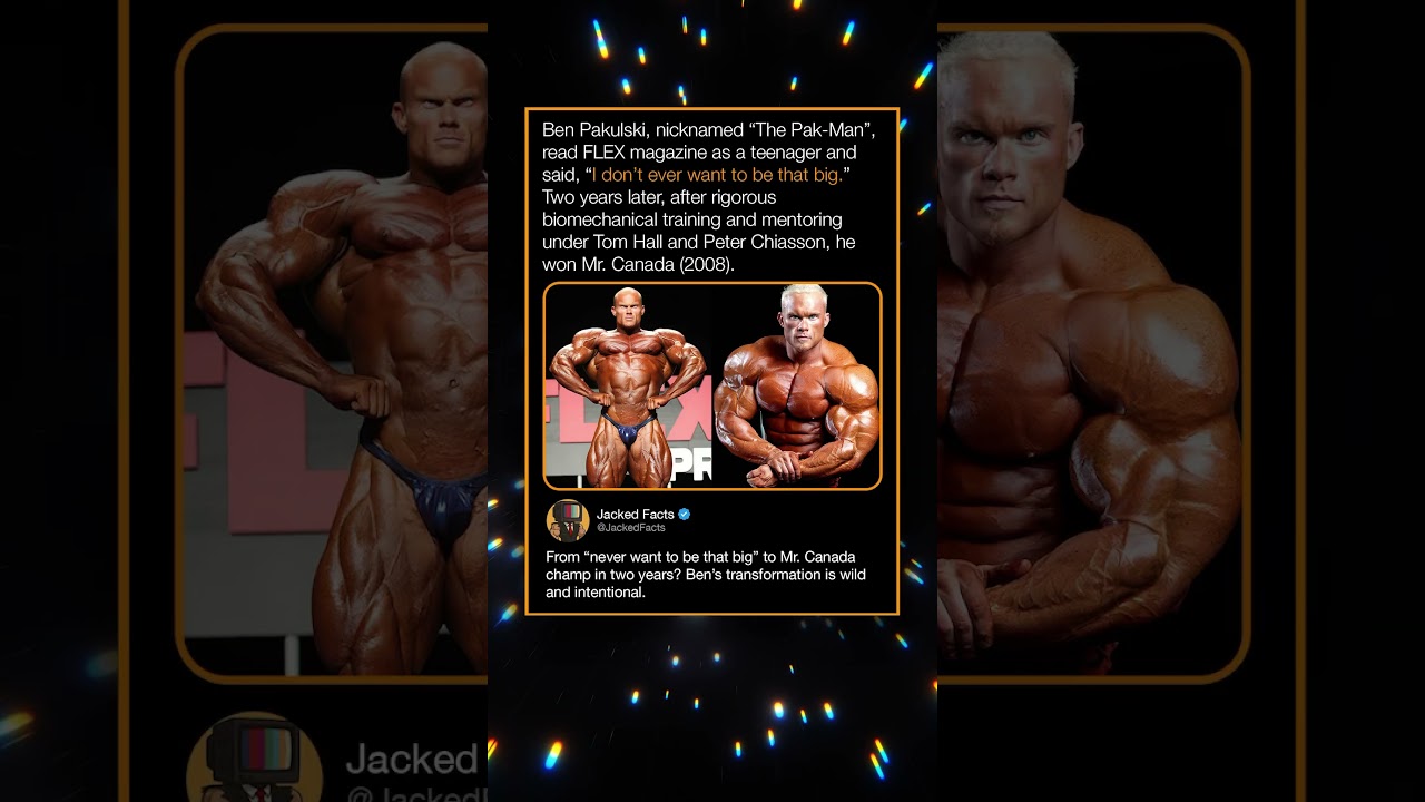 Ben Pakulski read FLEX magazine as a teenager and said, "I don't ever want to be that big."