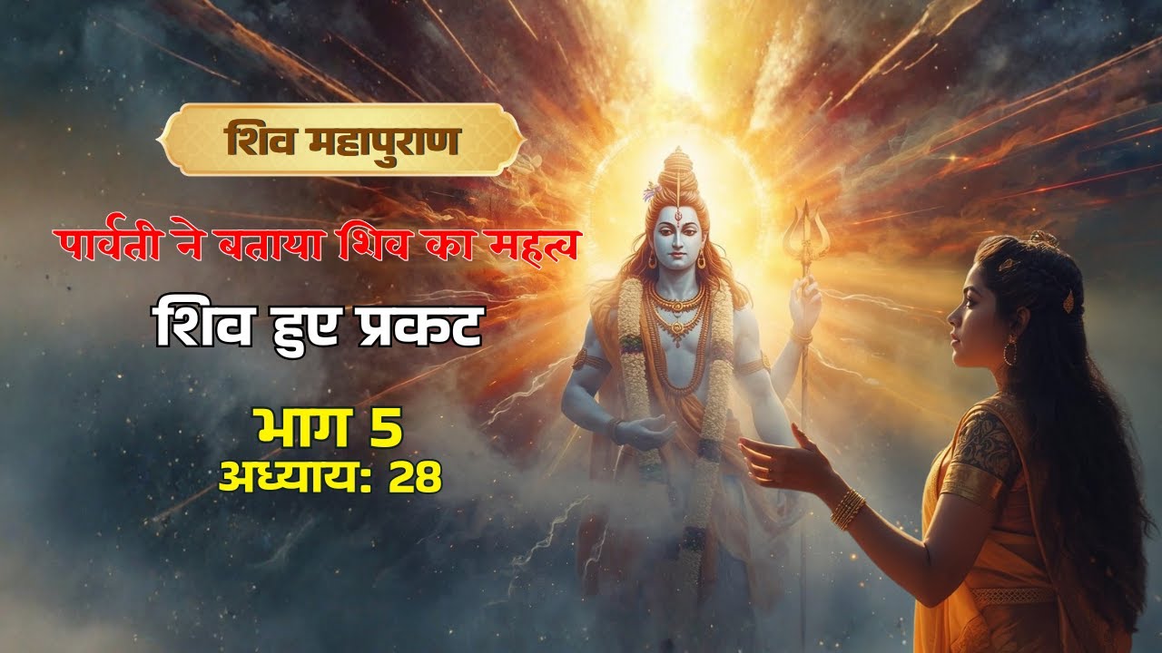 पार्वती ने बताया शिव का महत्व, शिव हुए प्रकट | Shiv Puran Part 5 Chapter 28 #daadiwalebaba