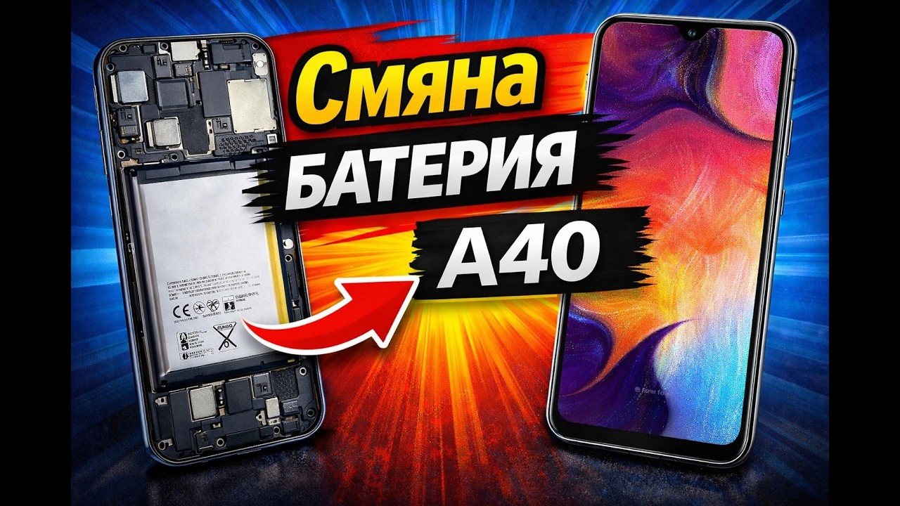 Смяна батерия Samsung Galaxy A40 | Battery Replacement Tutorial