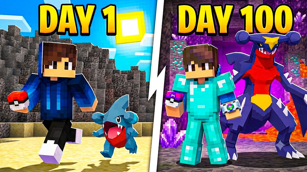 I Spent 100 Days as a DRAGON Trainer in Minecraft Cobblemon