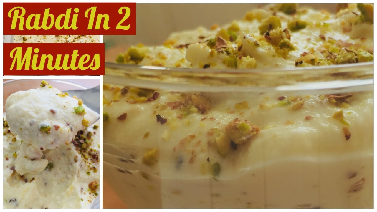 Instant Rabdi Recipe|How to make Rabdi |Quick rabdi recipe|Instant Sahi rabdi | holi special recipes
